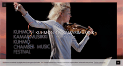 Desktop Screenshot of kuhmofestival.fi