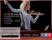 Tablet Screenshot of kuhmofestival.fi